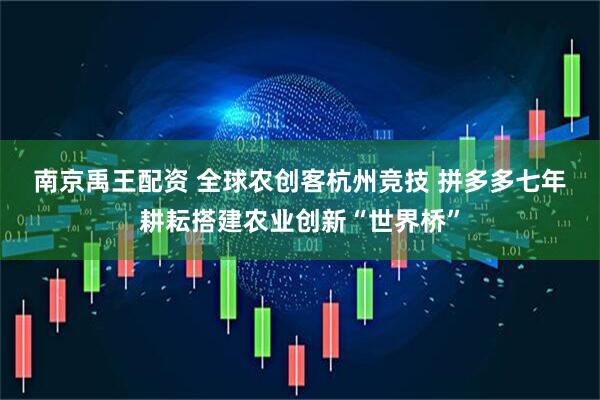 南京禹王配资 全球农创客杭州竞技 拼多多七年耕耘搭建农业创新“世界桥”